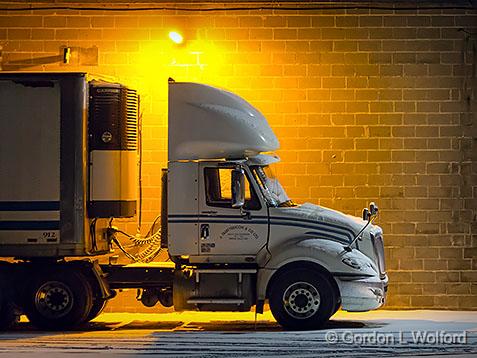 Nighttime Truck_32946-7.jpg - Photographed at Smiths Falls, Ontario, Canada.